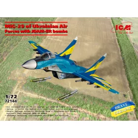ICM 1:72 MiG-29 of Ukrainian Air Forces with JDAM-ER bombs
