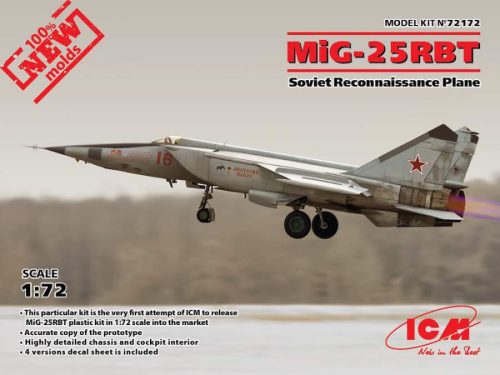 ICM 1:72 MiG-25RBT, Soviet Reconnaissance Plane repülő makett