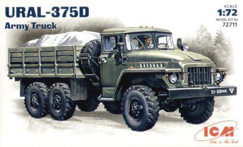 ICM 1:72 Ural 375D teherautó makett