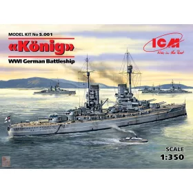 ICM 1:350 König WWI german Battelship