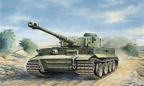 Italeri 1:35 Tiger I Ausf. E/H 1 harcjármű makett