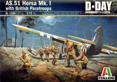Italeri 1:72 AS-51 HORSA Mk I/II + Angol ejtőernyősök