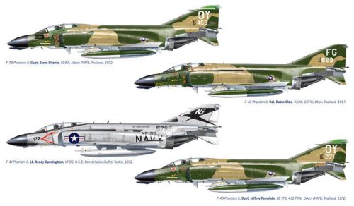 Italeri 1:72 McDonnell F-4C/F-4D/F-4J Phantom II Aces