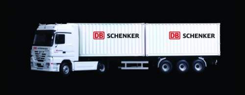Italeri 1:24 Actros with 2x20  Container Trailer Schenker IT3865