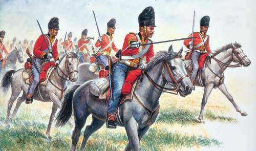 Italeri 1:72 Napoleonic British Heavy Cavalry 'Scots Greys' 6001 figura 