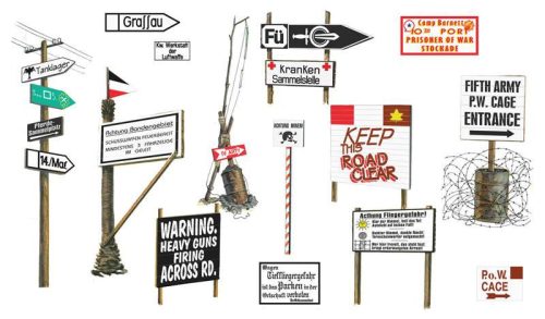 Italeri 1:35 WWII Road Signs