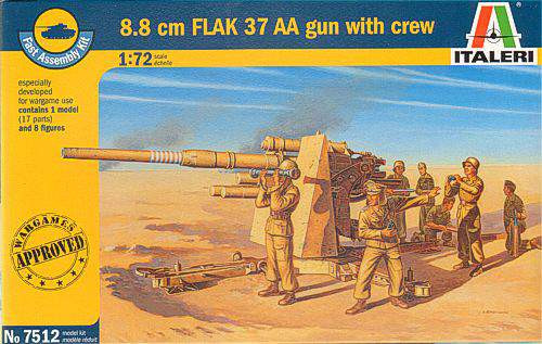 88mm Flak 37 AA Gun (WWII) SPECIAL LIMITED EDITION (Fast Assembly Set)