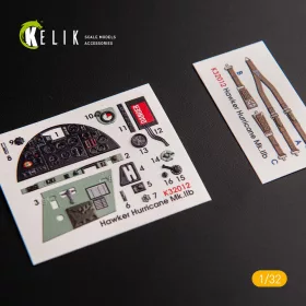   Kelik 1:32 Hawker Hurricane Mk.IIB - Interior 3D Decal for Revell kit