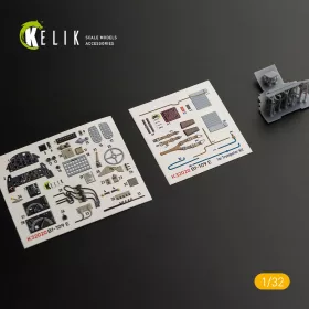   Kelik 1:32 BF-109 E - Interior 3D Decal with 3D printed parts for Trumpeter kit