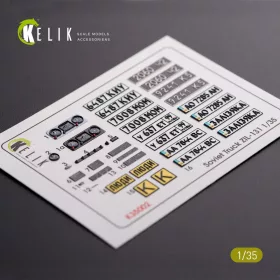   Kelik 1:35 ZiL-131 series interior and exterior 3D decals for any kit