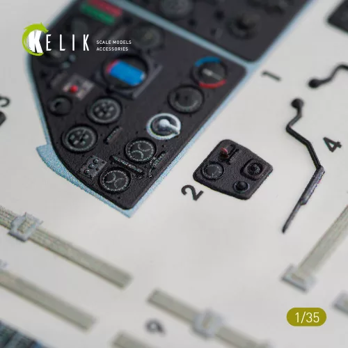 Kelik 1:35 Mi-4 interior 3D decals for Trumpeter kit
