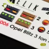 Kelik 1:35 Opel Blitz 3ton 4x2 interior 3D decals for Tamiya kit