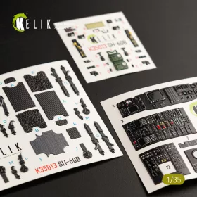   Kelik 1:35 SH-60B interior 3D decals for Kitty Hawk / Zimimodel kit