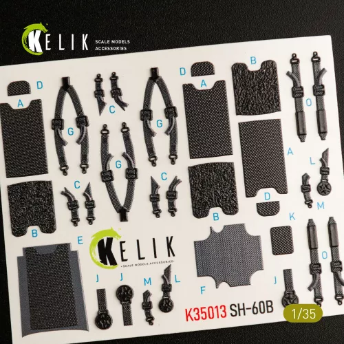 Kelik 1:35 SH-60B interior 3D decals for Kitty Hawk / Zimimodel kit