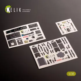 Kelik 1:35 MH-60R interior 3D decals for Kitty Hawk kit