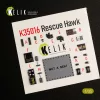 Kelik 1:35 HH-60H Rescue Hawk interior 3D decals for Kitty Hawk / Zimimodel kit