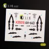 Kelik 1:35 AH-64D Apache interior 3D decals for Takom kit