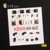 Kelik 1:35 AH-64D Apache interior 3D decals for Takom kit