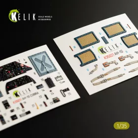 Kelik 1:35 AH-1G Cobra interior 3D decals for ICM kit