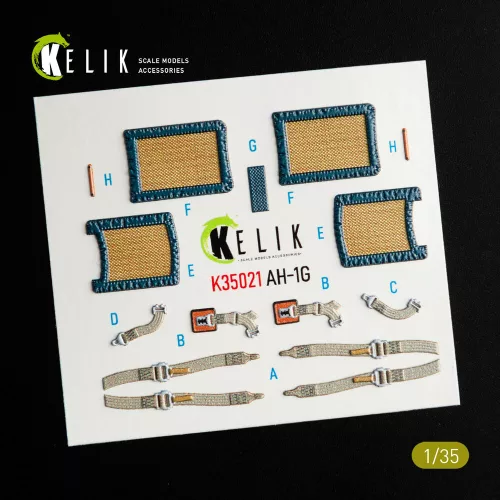 Kelik 1:35 AH-1G Cobra interior 3D decals for ICM kit