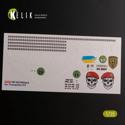Kelik 1:35 M142 HIMARS - Interior 3D Decal and classic Decal for Trumpeter kit