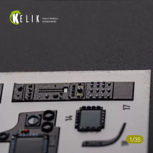 Kelik 1:35 AH-64D Apache interior 3D decals for Meng kit