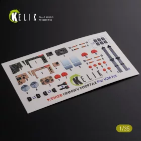 Kelik 1:35 HMMWV M1097 3D Decal for ICM kit