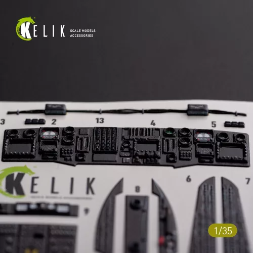 Kelik 1:35 AH-60L DAP interior 3D decals for Academy kit