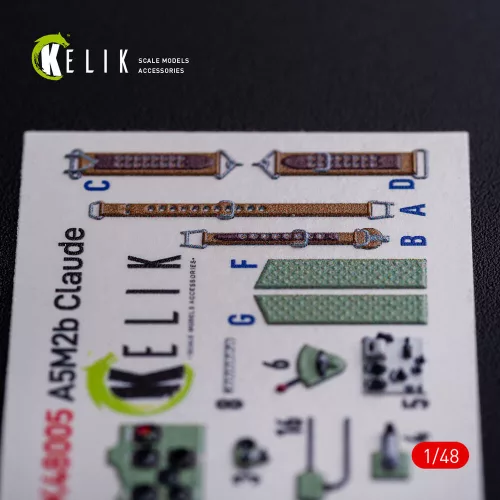 Kelik 1:48 A5M2B Claude interior 3D decals for WingsyKits kit