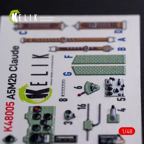 Kelik 1:48 A5M2B Claude interior 3D decals for WingsyKits kit