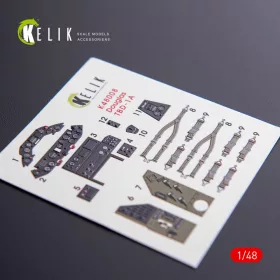 Kelik 1:48 TBD-1A Devastator interior 3D decals for GWH kit