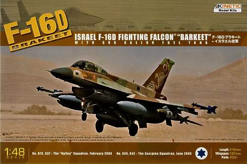 Kinetic 1:48 Lockheed-Martin F-16D Israeli Defence Force K48009