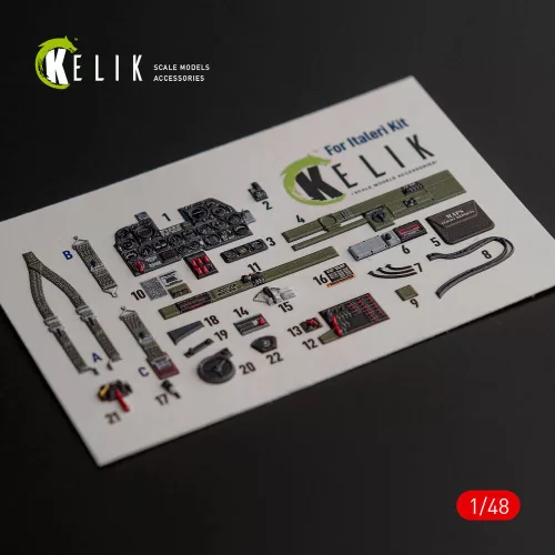 Kelik 1:48 ?-47D Thunderbolt interior 3D decals for Italeri/Academy kit