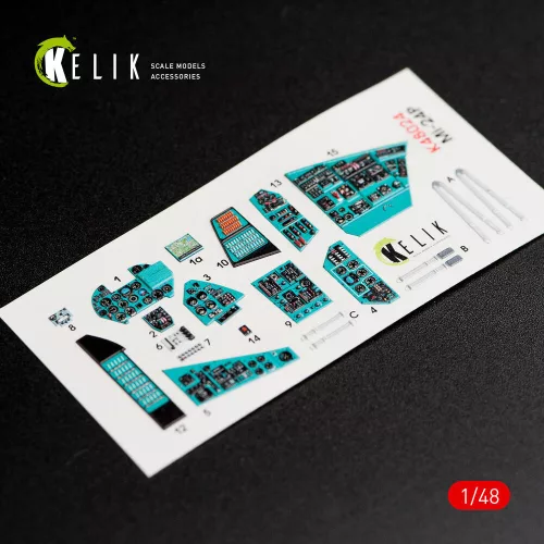 Kelik 1:48 MI-24P interior 3D decals for Zvezda kit
