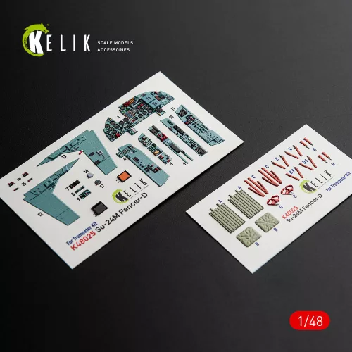 Kelik 1:48 SU-24 interior 3D decals for Trumpeter kit