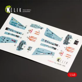 Kelik 1:48 SU-25UB interior 3D decals for Smer/KP kit