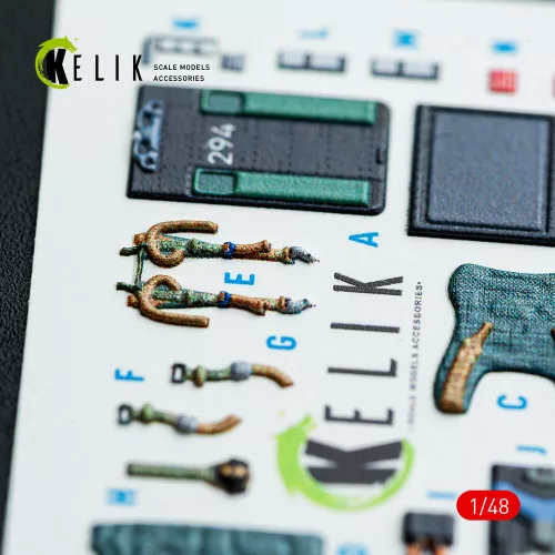 Kelik 1:48 Harrier GR1/GR3 interior 3D decals for Kinetic kit