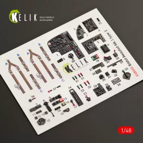   Kelik 1:48 Bristol Beaufort Mk.1 type 2 interior 3D decals for ICM kit