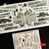Kelik 1:48 SU-27UB Flanker interior 3D decals for GWH kit