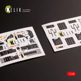 Kelik 1:48 JASDF F-2B interior 3D decals for Hasegawa kit