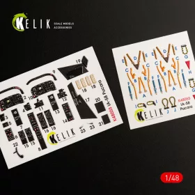 Kelik 1:48 IA-58 Pucara interior 3D decals for Kinetic kit