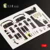 Kelik 1:48 IA-58 Pucara interior 3D decals for Kinetic kit