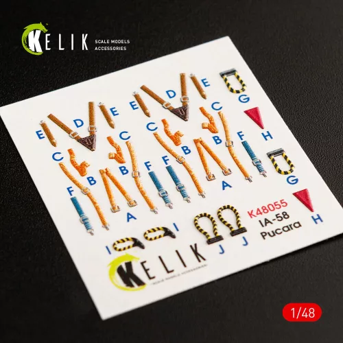 Kelik 1:48 IA-58 Pucara interior 3D decals for Kinetic kit