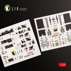 Kelik 1:48 T-50 ROKAF interior 3D decals for Academy kit
