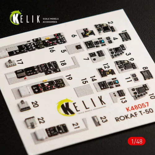 Kelik 1:48 T-50 ROKAF interior 3D decals for Academy kit