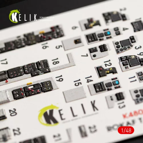 Kelik 1:48 T-50 ROKAF interior 3D decals for Academy kit