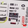 Kelik 1:48 P-51H Mustang interior 3D decals for Modelsvit kit