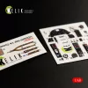Kelik 1:48 F4U-1A Corsair interior 3D decals for Tamiya kit