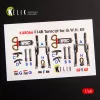 Kelik 1:48 F-14B Tomcat interior 3D decals for GWH kit