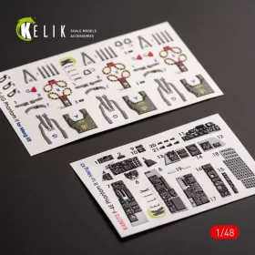 Kelik 1:48 F-4E Phantom II interior 3D decals for Meng kit